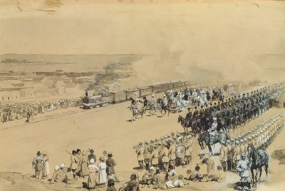 Il Primo Treno, 1883 da Konstantin Apollonovich Savitsky